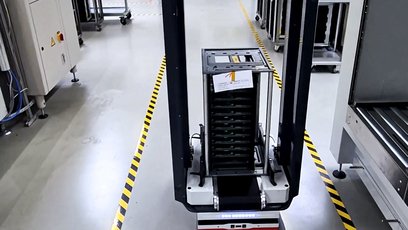 AGV in the production