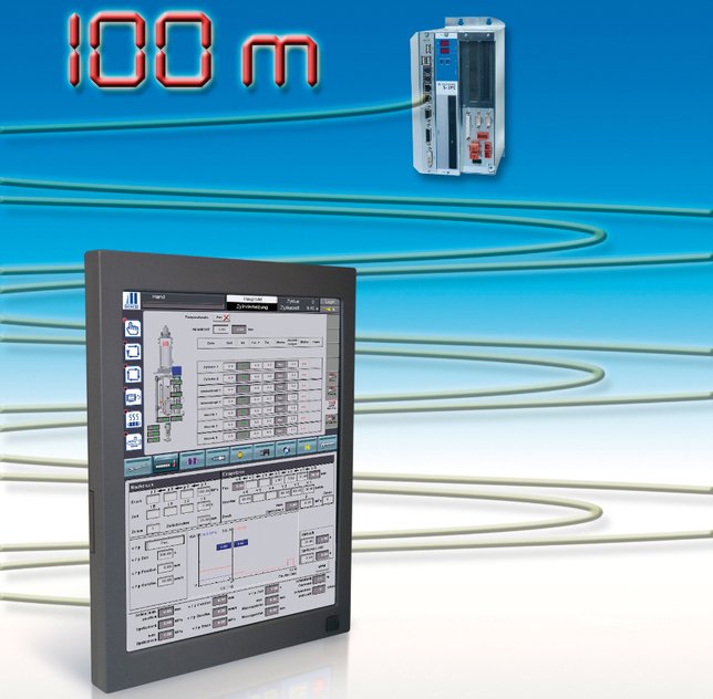 Abgesetzte HMI-Lösung schafft 100 Meter mit Leichtigkeit