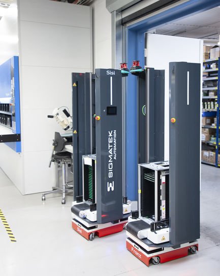 AGV in the production