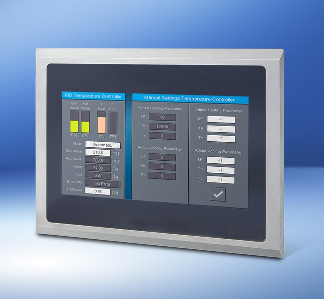 7-Inch Operating Panel with Stainless Steel Front: The ETT 736