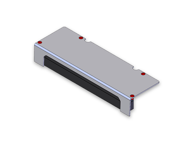 Interface cover with cable outlet bottom - Accessories