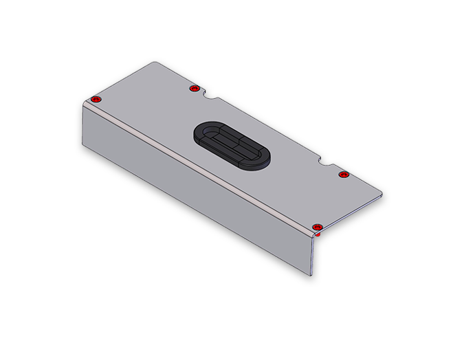 Interface cover with cable outlet back - Accessories